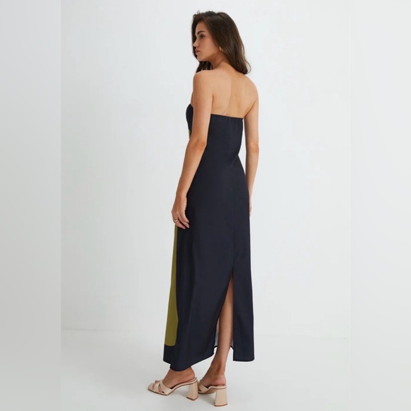 Commense Purple and Black Abstract Maxi Dress - Picture 2 of 2